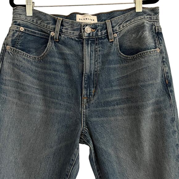 SLVRLAKE Distressed Roxy Jeans in After The Storm Wash Size 31 - Picture 3 of 16